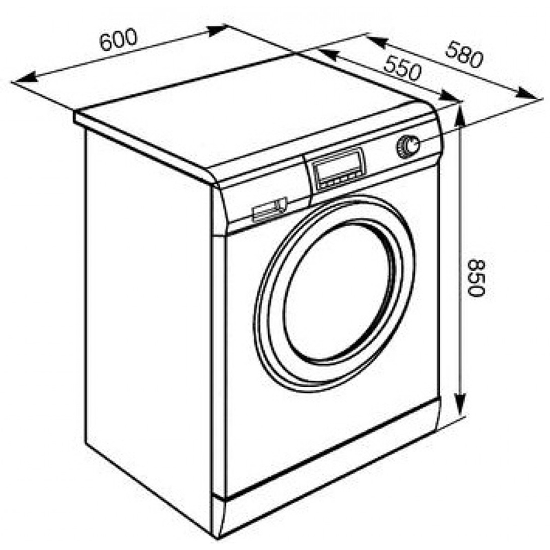Kích thước Máy giặt SMEG LSF147E