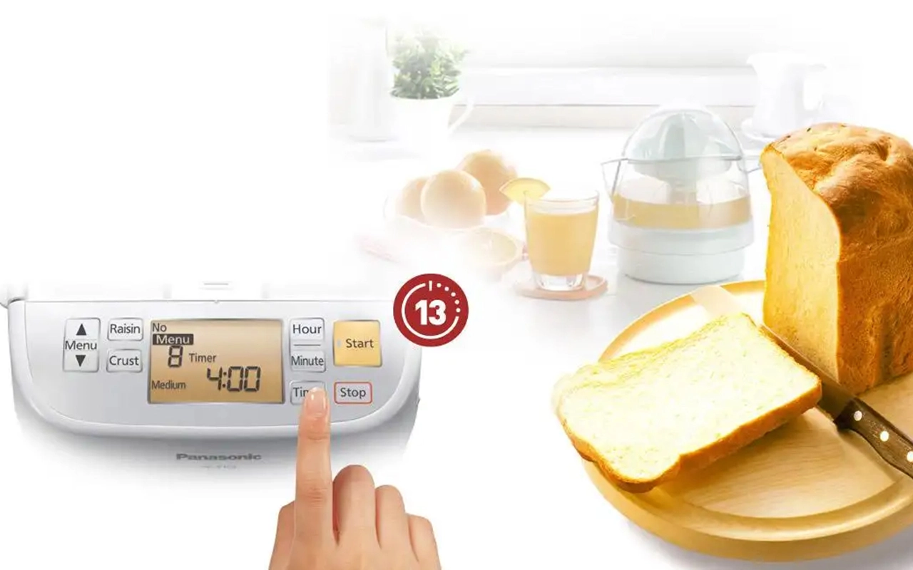 Máy làm bánh mì Panasonic SD-P104WRA