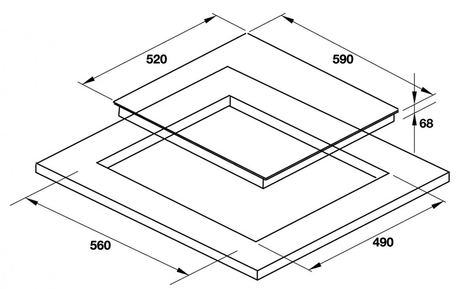 Kích thước Bếp từ Hafele HC-I603D