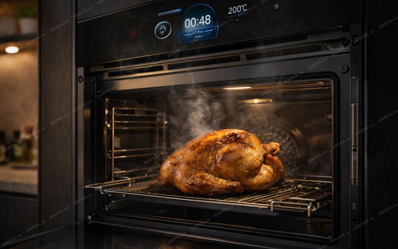 Lò nướng kết hợp hấp Bosch HRG7784B1