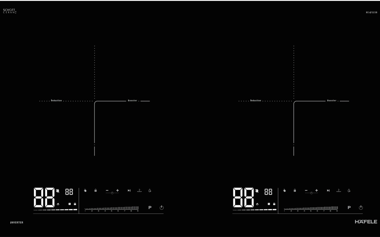 Bếp từ 2 vùng nấu Hafele HC-I7323B