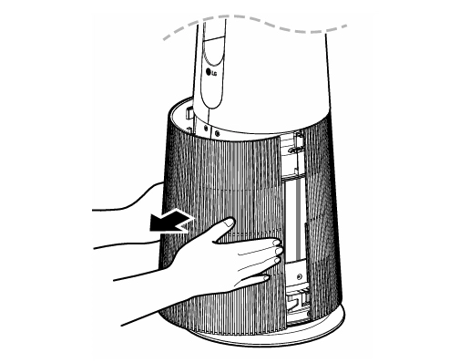 Quạt sưởi lọc không khí LG FS15GPCJ0 20