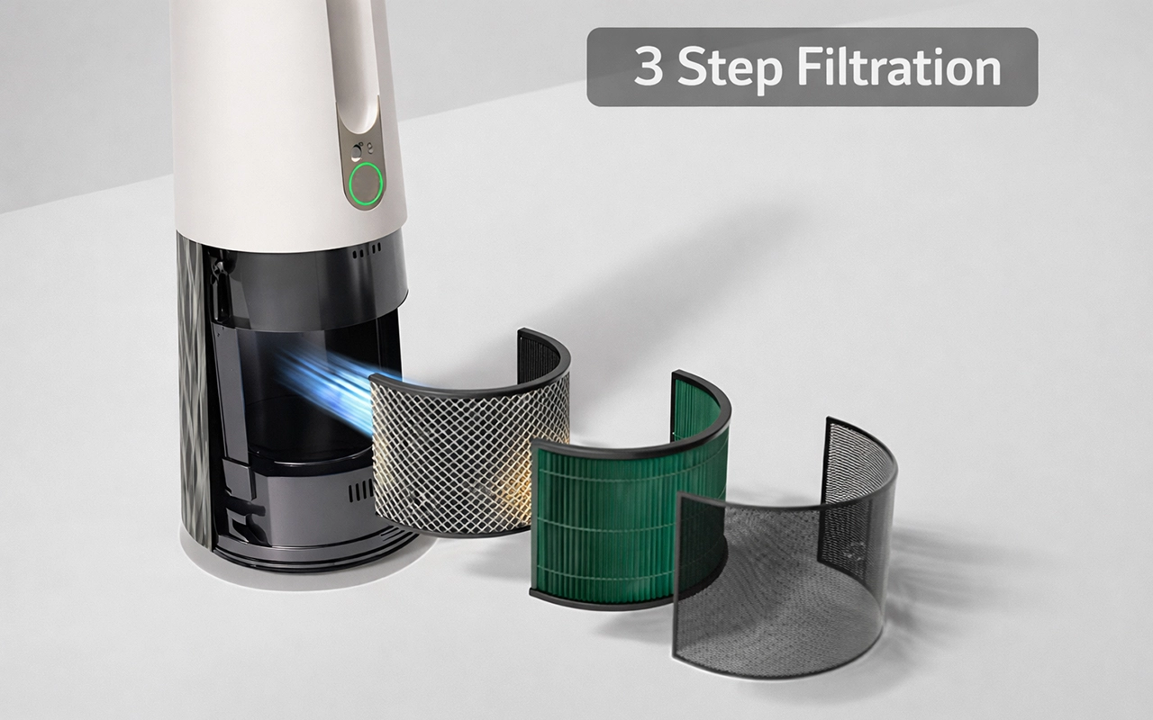 Quạt sưởi lọc không khí LG FS15GPCJ0 5