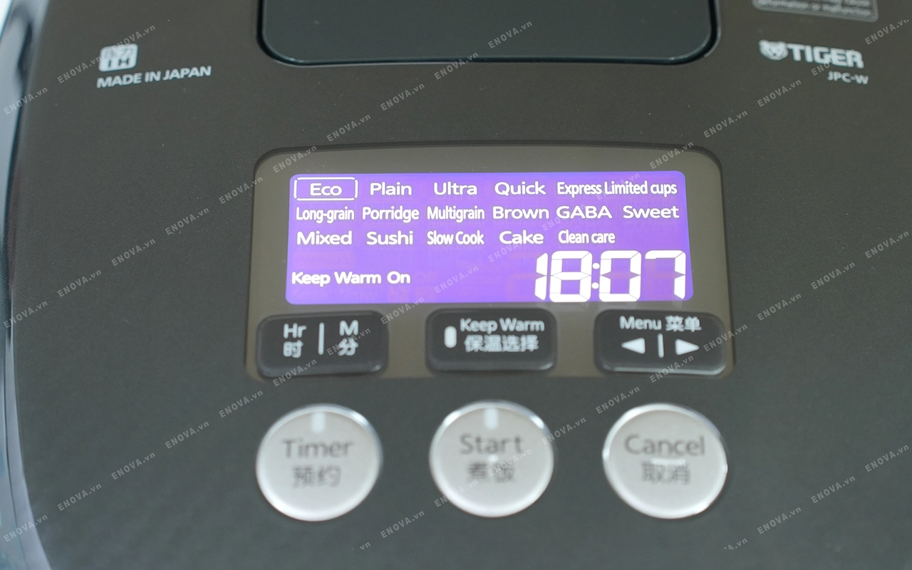 Nồi cơm điện cao tần áp suất Tiger JPC-W18W