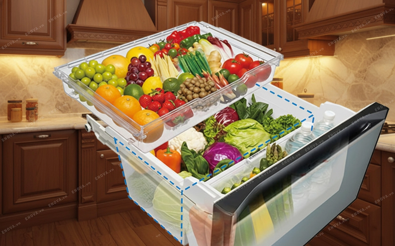 Tủ lạnh cao cấp Nhật Bản Hitachi R-HW540RV 5