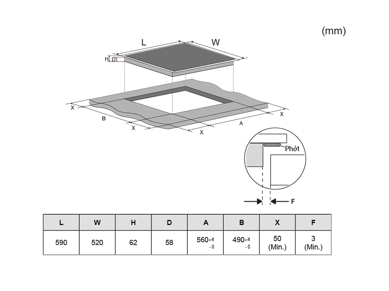 Bếp từ Panasonic KY-R63ABLYUE 32