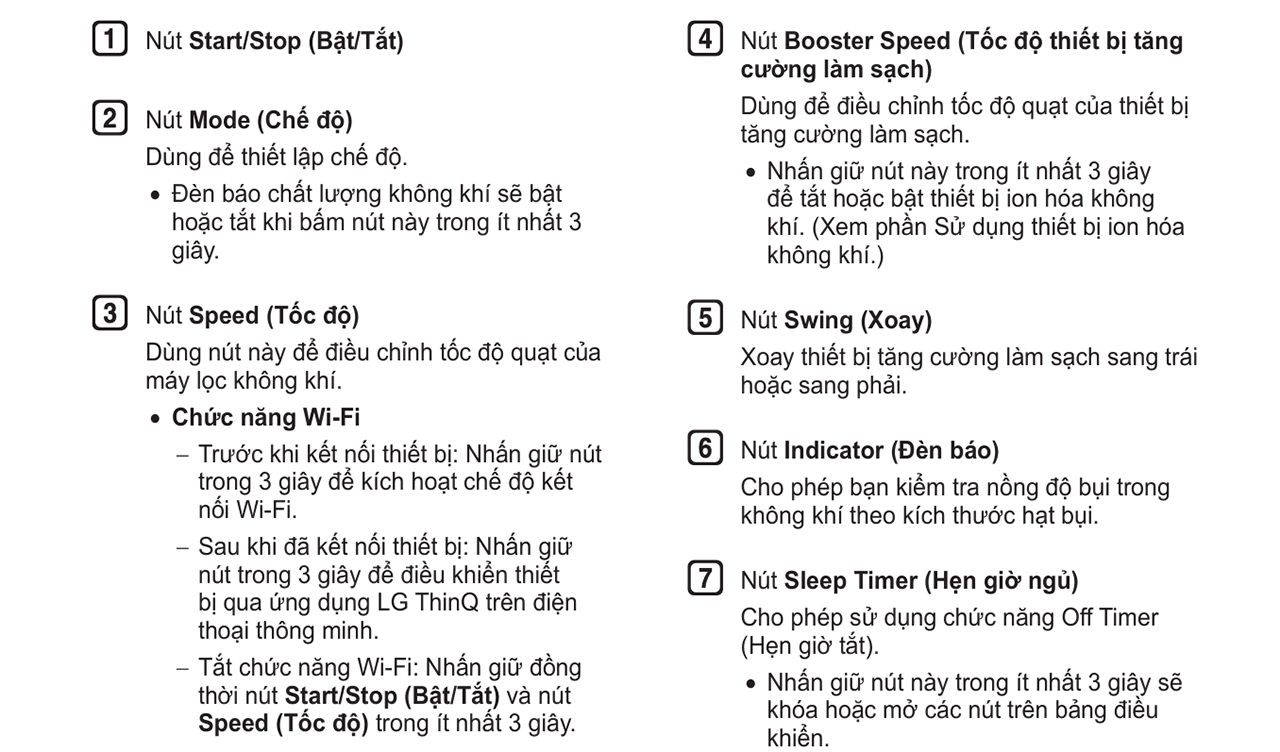 Máy lọc không khí LG AS65GDWH0 18